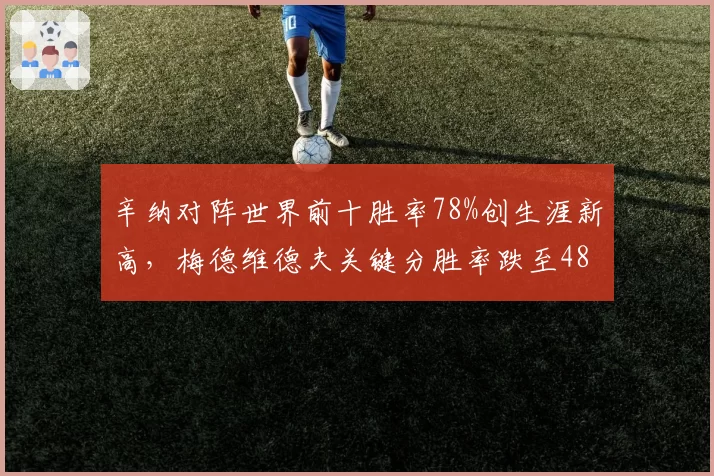 辛纳对阵世界前十胜率78%创生涯新高,梅德维德夫关键分胜率跌至48%显疲态